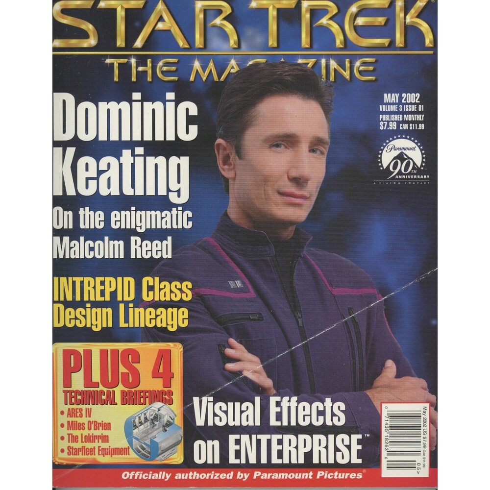Star Trek The Magazine 2002 May Dominic Keating Intrepid Class Design C-9